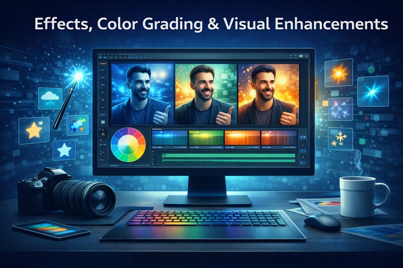 Effects, Color Grading & Visual Enhancements